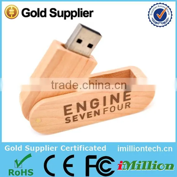 Promotional gift bulk 16gb wood custom usb stick