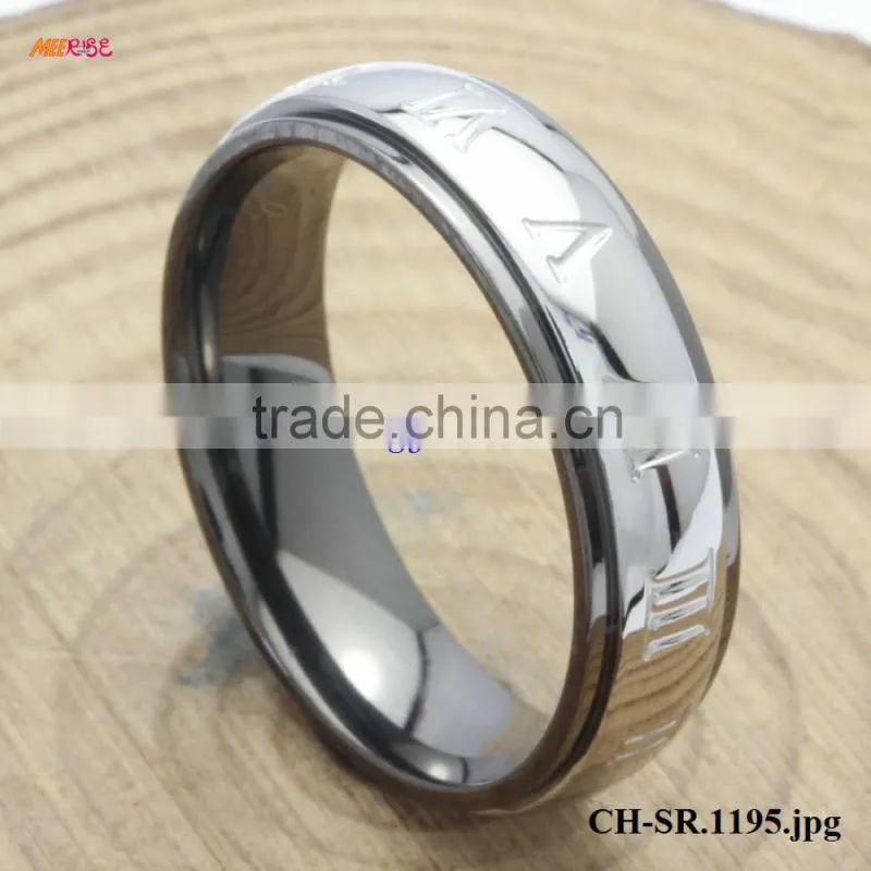 Unique Domed Titanium Ring Pink Masonic High Tech Wedding Rings On sales