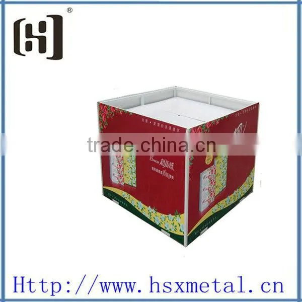 supermarket foldable exhibition promotion table HSX-S671 display stand promotion