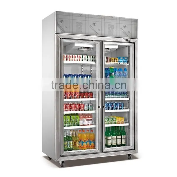 360L Free standing Large compressor energy drink display cooler