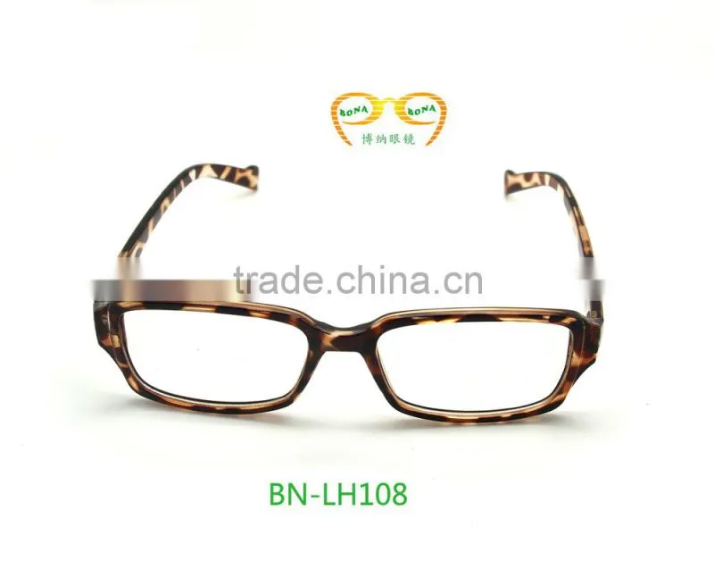 2015 high quality Leopard grain cheap half frame sexy reading glasses