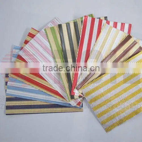 Embossed flexo printed aluminum foil chocolate wrapping paper/chocolate paper