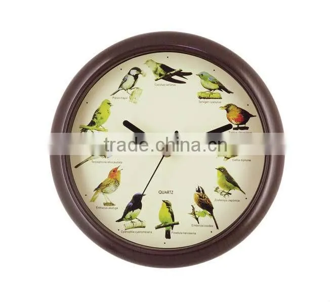 10 inch plastic hourly animal sound wall clock