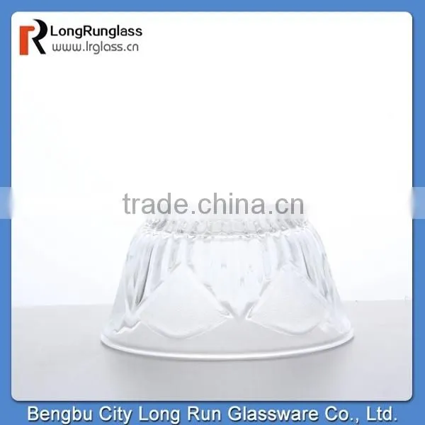 Longrun Exquisite Transparent large Glass Bowl