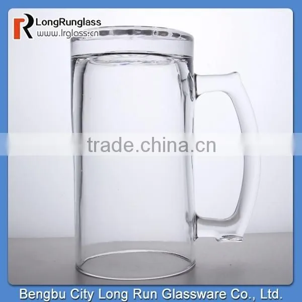 LongRun 1.5L big capacity beer glassware with handle factory supply