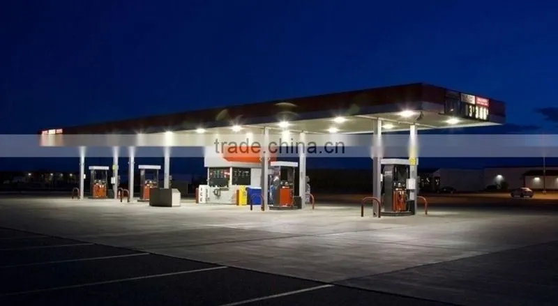 100 Watt UL and DLC Listed LED Petrol Station Canopy Lighting