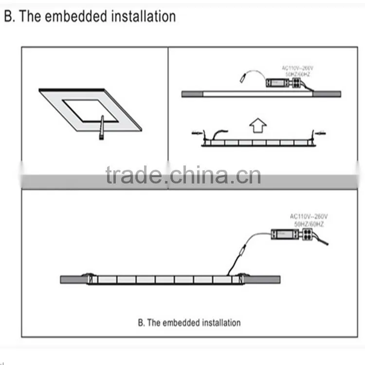 Ultra slim LED panel light