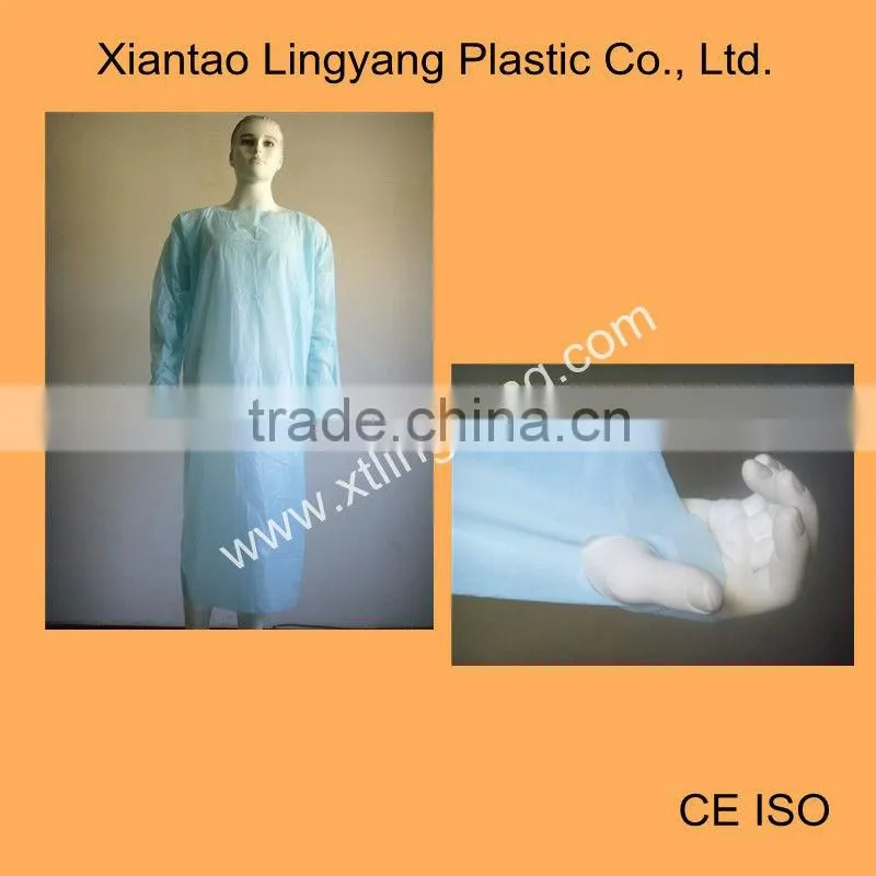 Medical Gown CPE material disposable