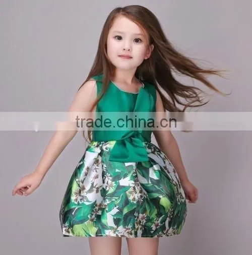 2016 factory direct stylish girls birthday party dresses summer flower baby kids party wear dresses