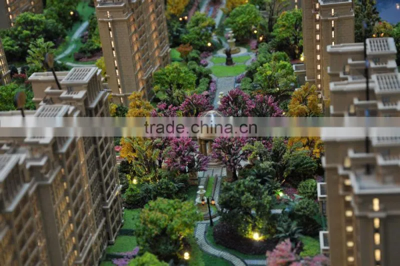 Building scale miniature model for real estate sale centre