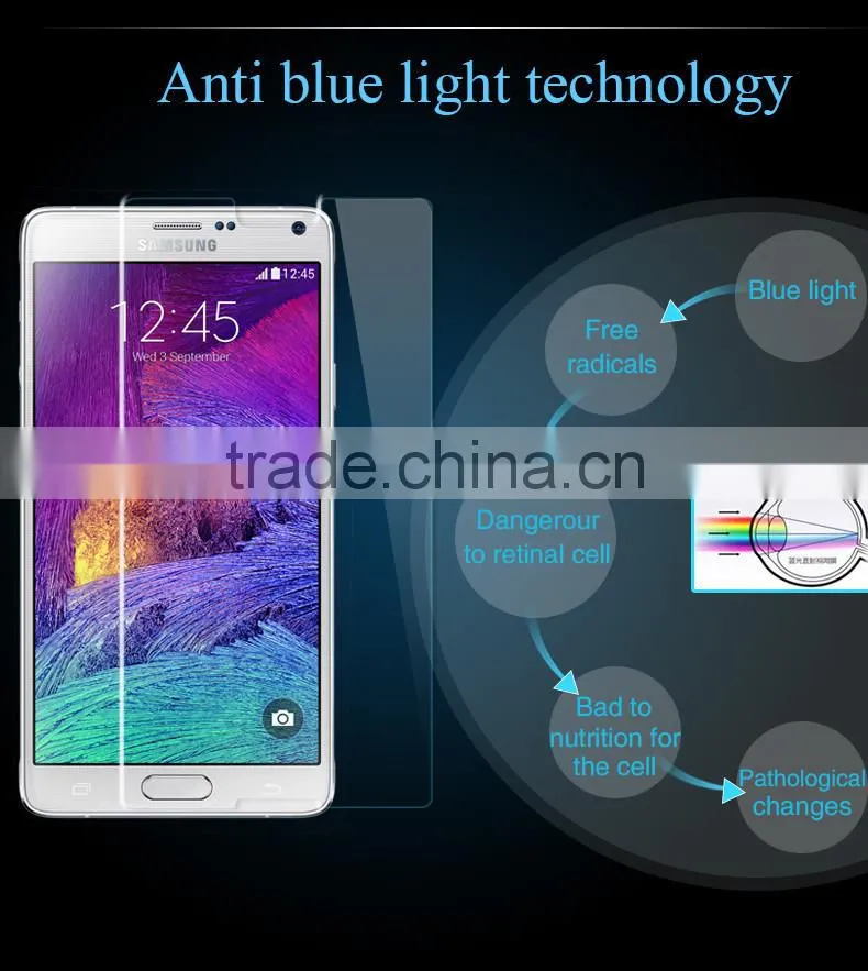 glass Screen Protector for samsung galaxy note 4 Mobile Phone tempered glass Screen Protector for samsung galaxy note 4