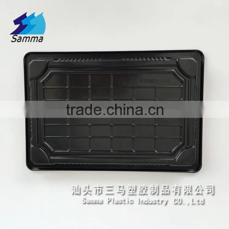 SM1-1108Black disposable plastic containers for food