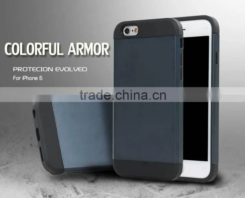LZB hot selling Slim Colorful Armor phone case for iphone6,back cover case for iphone 6,for iphone 6 cover
