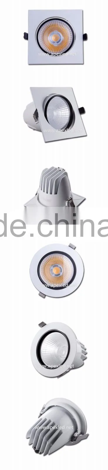 best selling GB 12 aluminum cob recessed light spot light