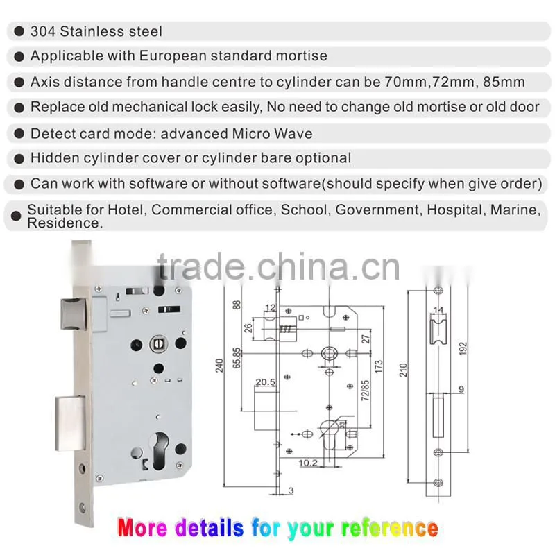 hotel keyless door lock,keyless card door lock