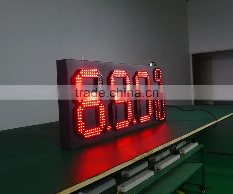 advertising mirror display for gas station