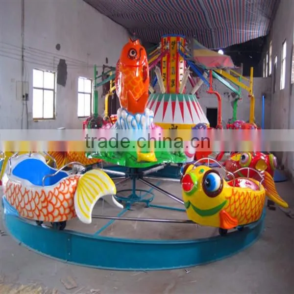 Rotating swing rides Carp jumps over the dragen gate amusement children games
