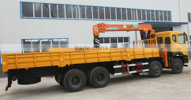 8ton loading crane truck mounted, Model No.: SQ8S4, hydraulic crane with telescopic arms