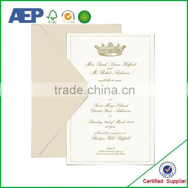 Customized Cheap Wholesale Kinds Invitation Card
