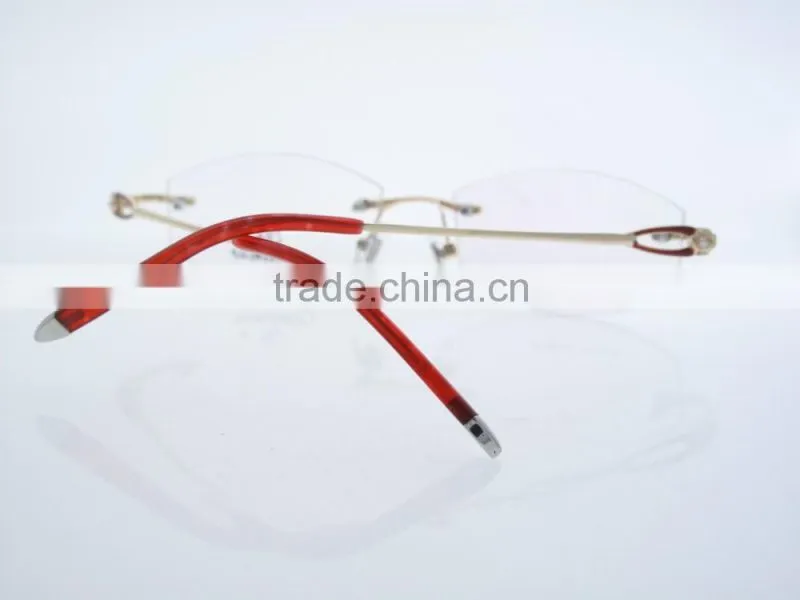 2016 New stylish metal frame full rimless g653