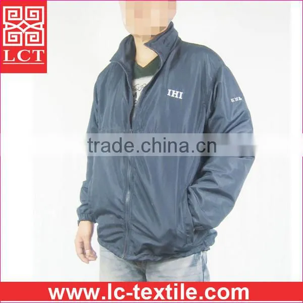 China clothing manufacturer wholesale windproof 190T polyester mechanic us navy work jacket with your own brand print(LCTU0066)