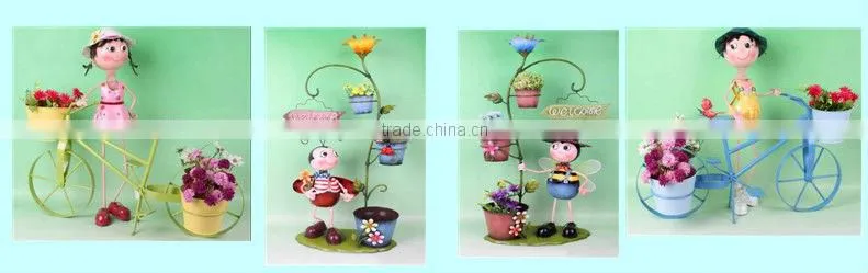 Metal doll flower arranging barrels for home decor 2013 newest