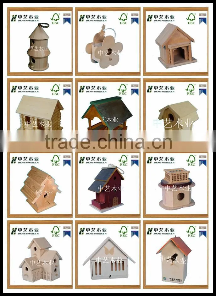 2015 china suppliers sale ISO9001&FSC&SA8000 garden wild wooden bird feeder in pet cages,carriers&house
