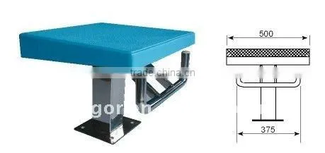 Manufacturer fiberglass olympic starting stand for swim pool