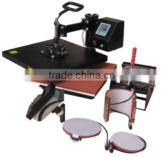 Factory wholesale multifunctional digital combo heat press machine 6 in 1