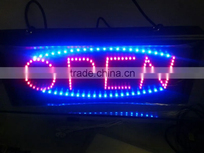 China 2016 flashing Full Color Tube Chip Color xxx bus video led open sign made in china