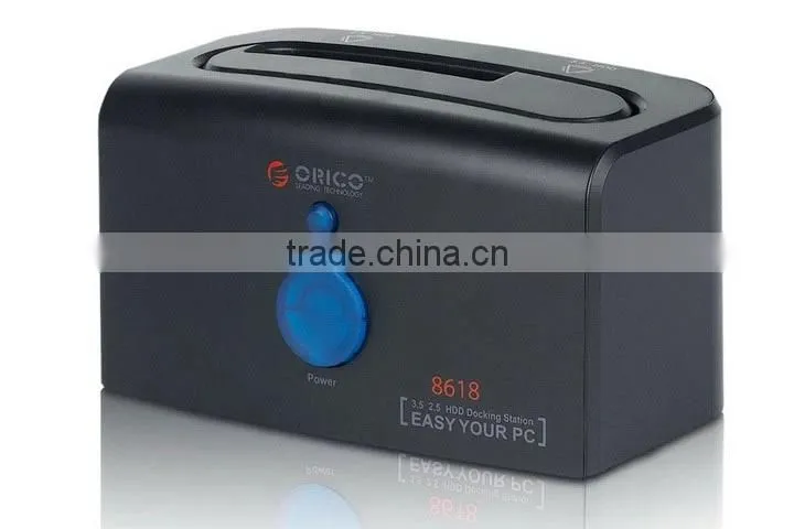 2.5 3.5 SATA HDD docking station ORICO 6618SUS USB e-SATA Hard Drive caddy HDD case Enclosure
