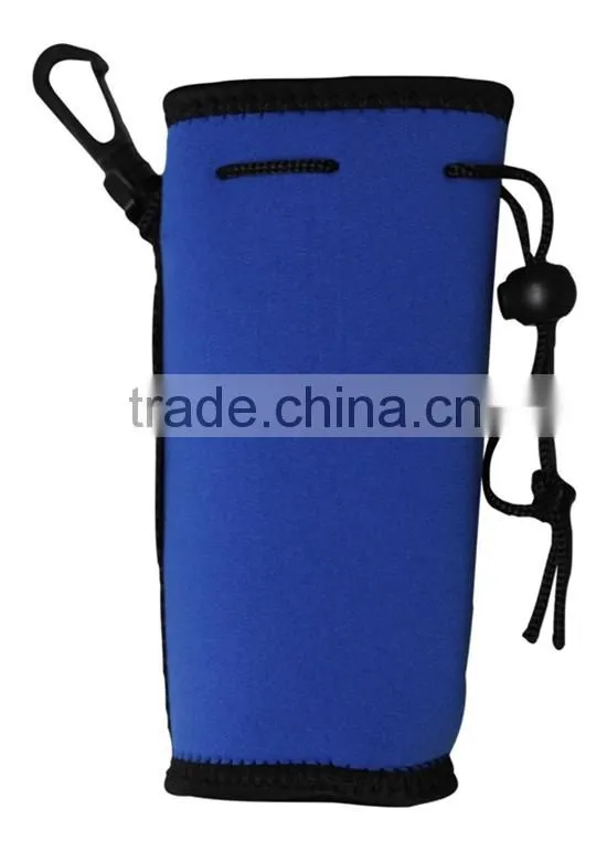 wenzhou popular 2015 hot sell drawstring bags neoprene cup sleeve protective sleeves for glass bottle