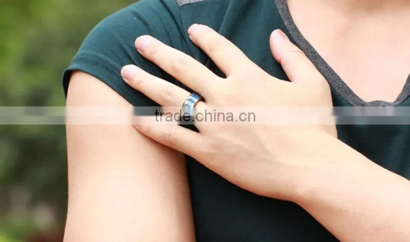 2015 Hot Selling Tungsten Carbide Ring with carbon fiber Jewelry Wedding Bands
