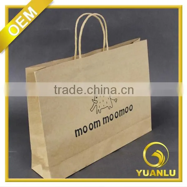Custom fashion gift paper bag for garment