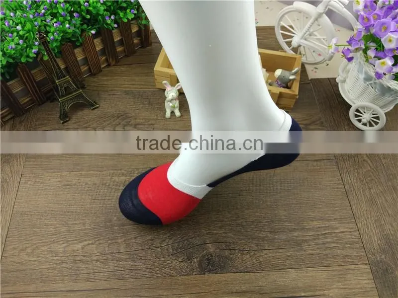 Socks Wholesale Wide red stripe No show socks,invisible socks China supplier