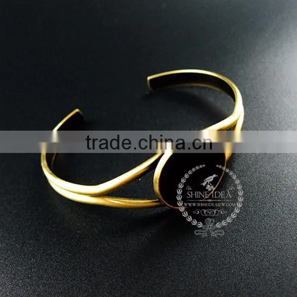 65mm diameter brass vintage style 20mm round setting bezel tray antiqued bronze DIY bracelet bangle supplies 1900112