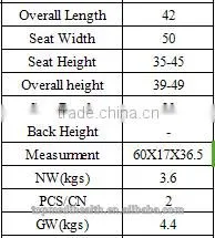Aluminum adjustable bathroom shower chair bath stool for elderly people
