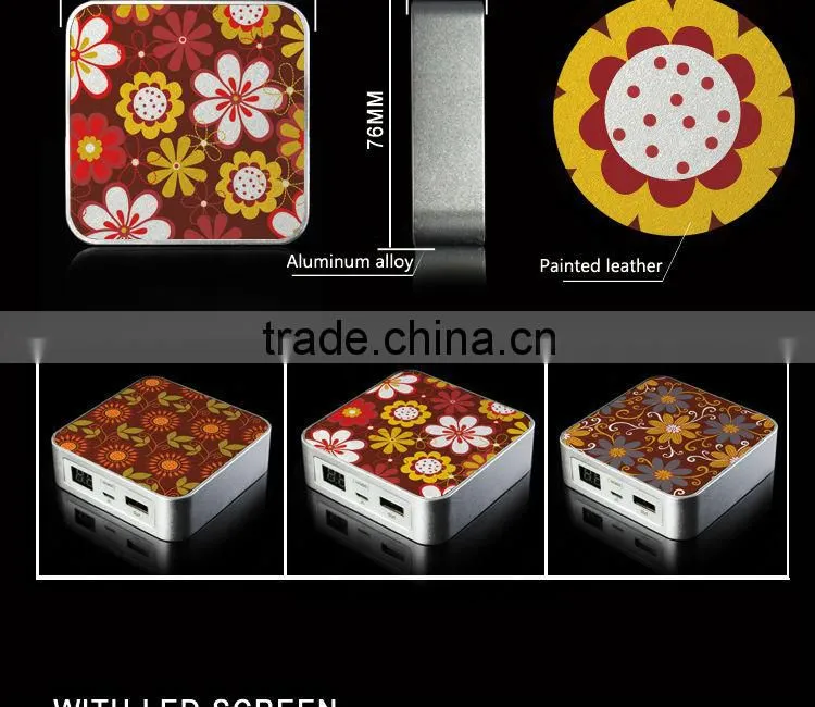 flower customized design/portable power bank / mobile power bank digital display