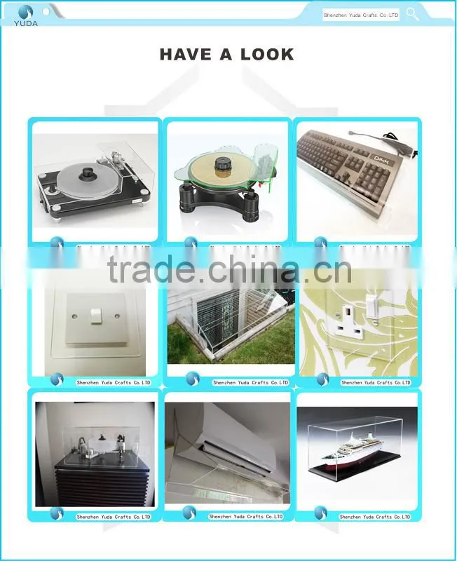 Acrylic Turntables Dust Covers Acrylic Covers for Record Cleaning Machine