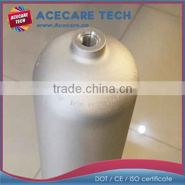 12L diving cylinder, HPA aluminum tank, aluminum gas cylinder