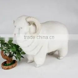 Handmade life size plush stuffed goat toys recorder sound