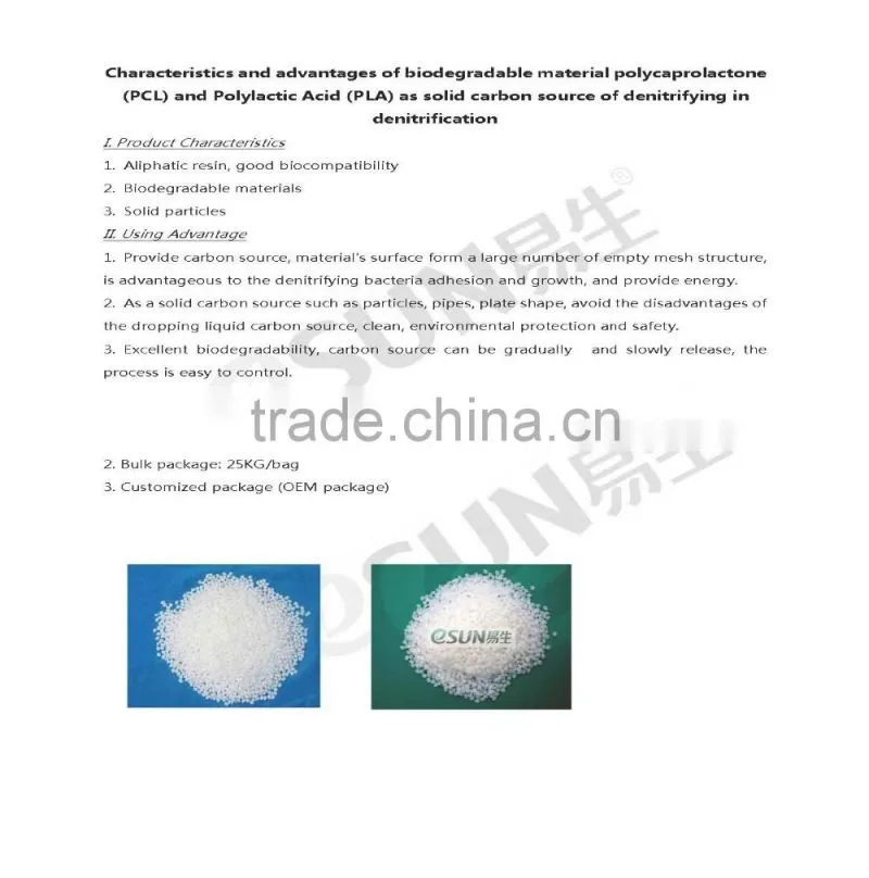 Water treatment Polycaprolactone