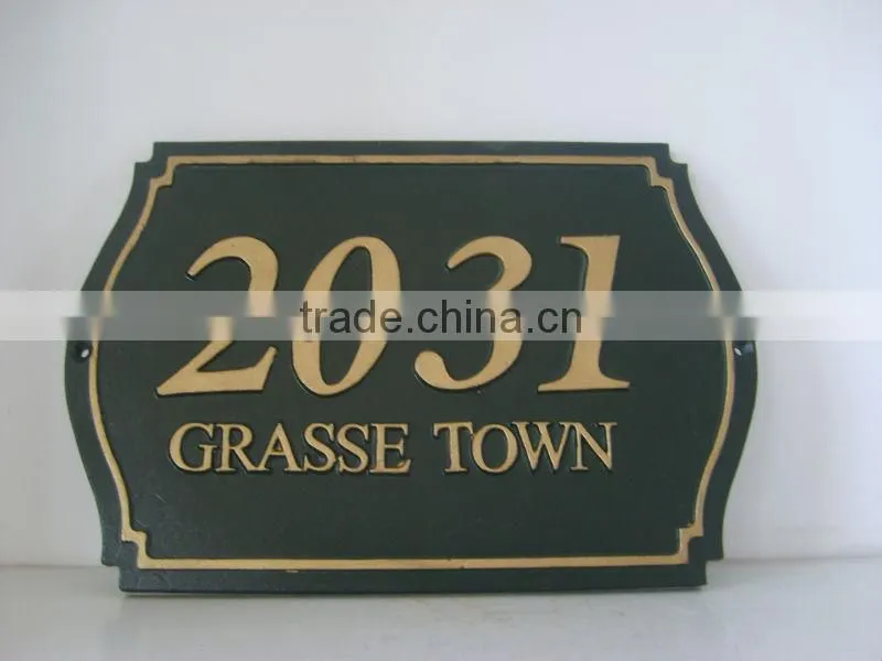 bless this house cast aluminum sign