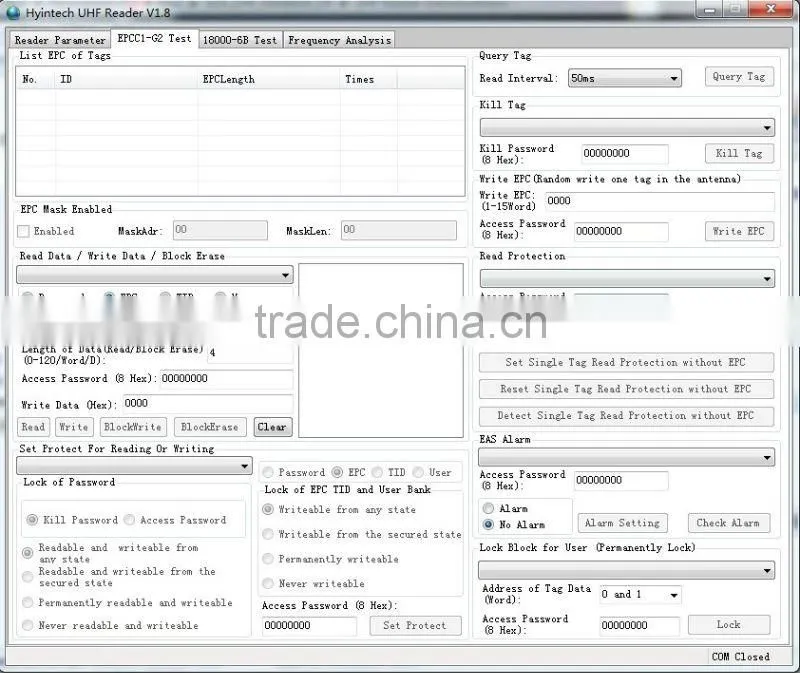 uhf tag reader rfid card writer rfid parking management