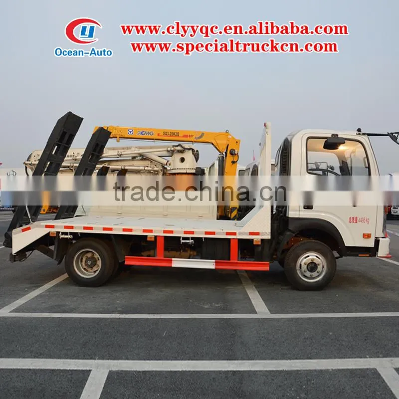 Sinotruk ACE Flat Tow Truck Platform for Sale To Transport Machines