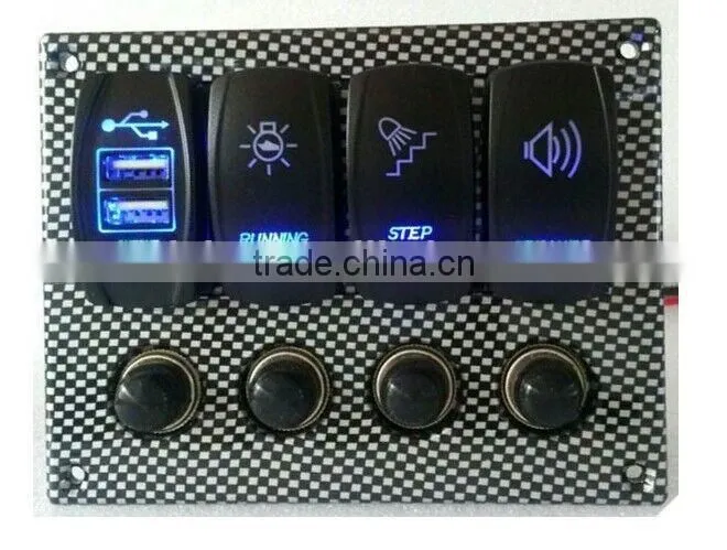 12V 8 Position Laser Engraved Rocker Switch Wiring