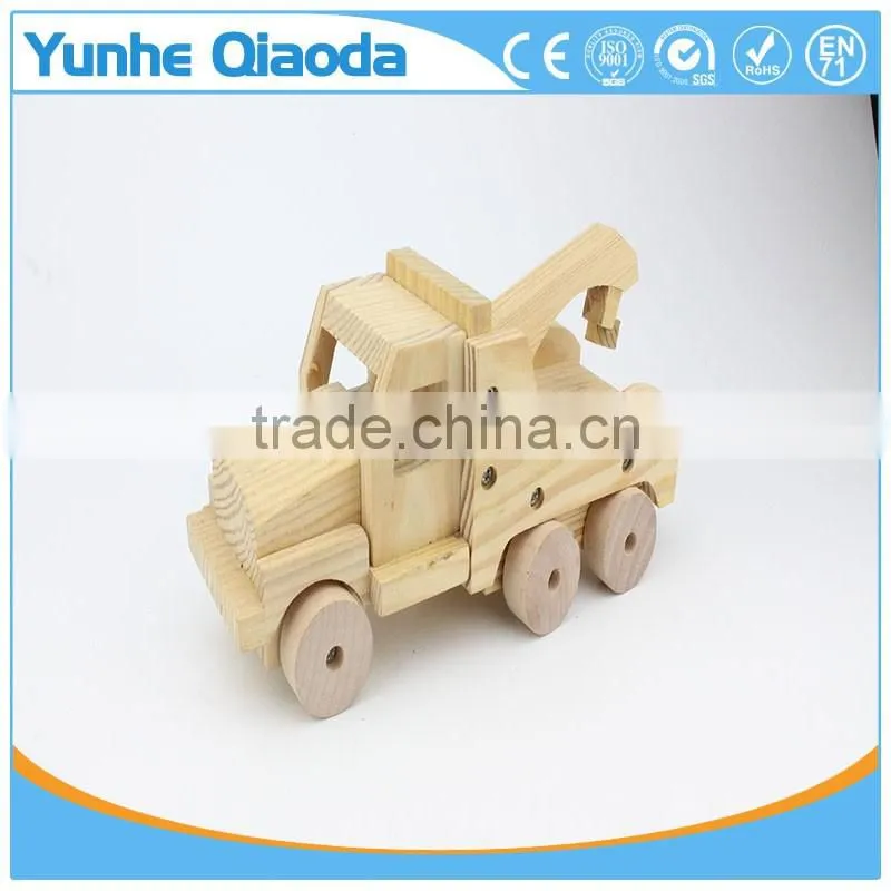 Puzzles crane 3D Woodcraft Kit Assemble Paint DIY Toys for Kids Adults the Best Birthday Gift