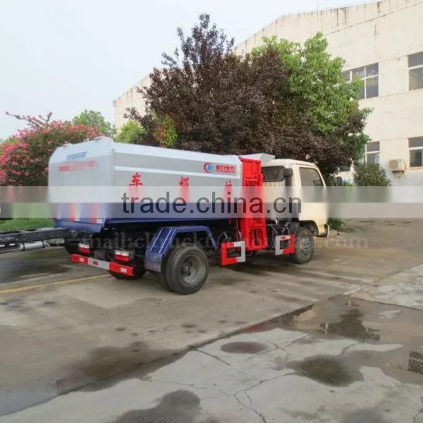 95 hp DONGFENG 4*2 Small Size Garbage Truck 5 m3