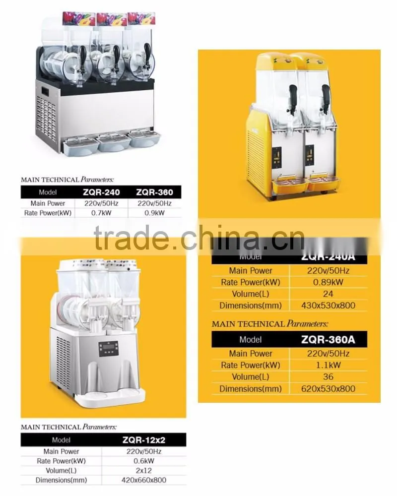 With Low Price Hot Sale Professional Smoothie Slush Machine,Fruit Smoothie Machine(ZQR-2X)