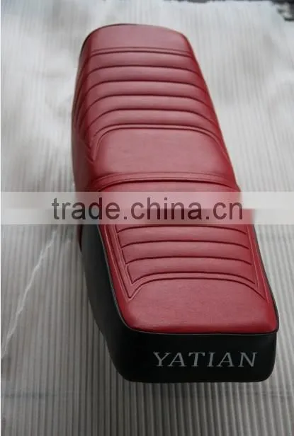 Top quality hot sale red leather motorbike seats cushion for motorcycle